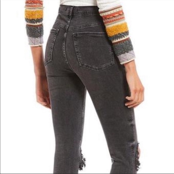 Free People Distressed Skinny Jean size 27 - Picture 2 of 10